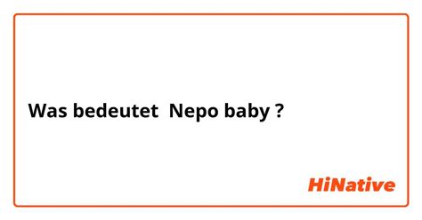 was bedeutet nepo baby